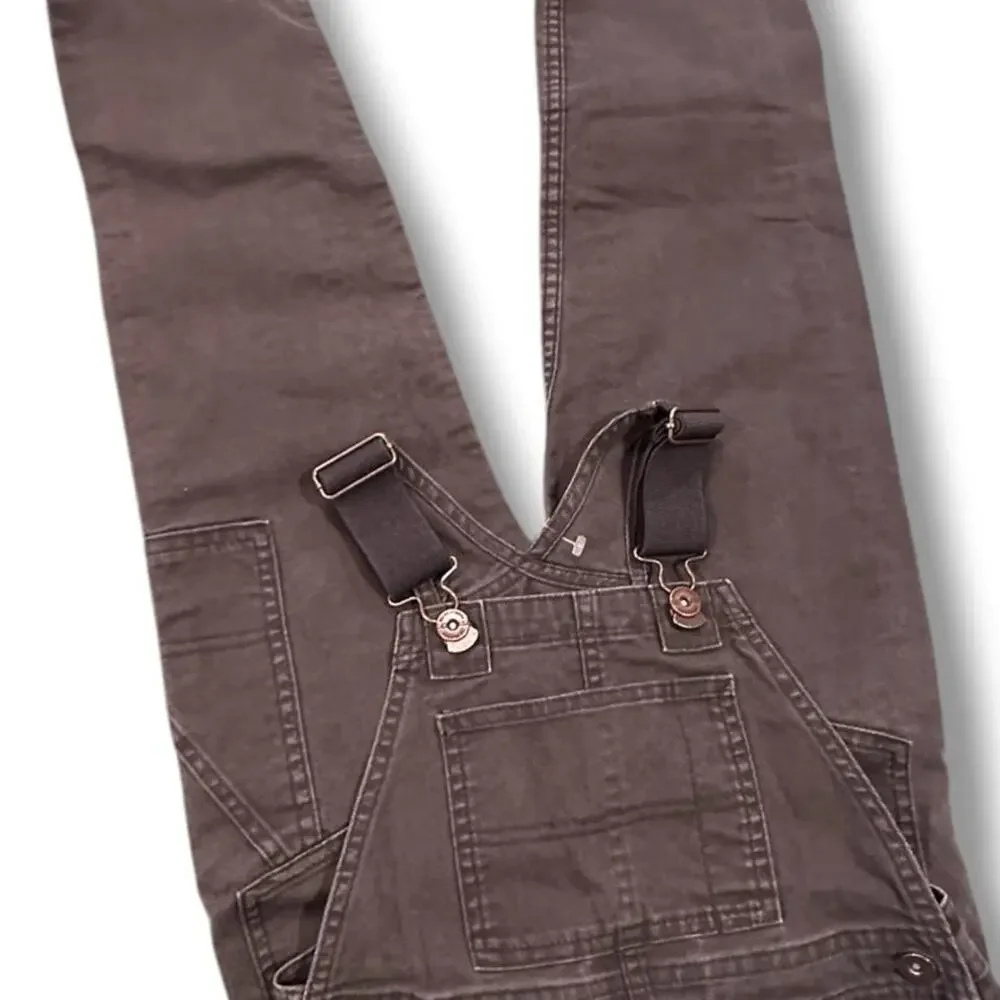 Kids REI Charcoal overalls with adjustable straps